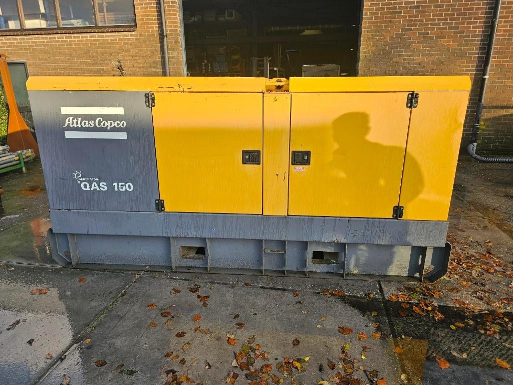 Atlas Copco QAS 150 Kva aggregaat generator, Doe-het-zelf en Verbouw, Aggregaten, Ophalen, Gebruikt, Atlas Copco, Dieselolie