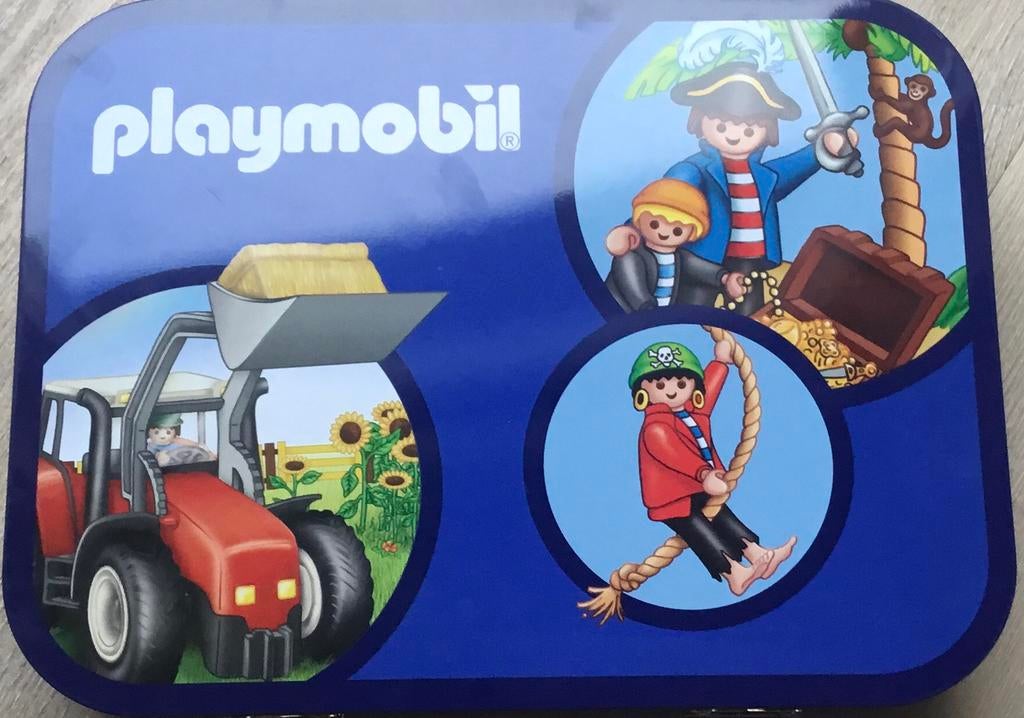 Playmobil koffertje met 4 verschillende puzzels, Ophalen of Verzenden, Zo goed als nieuw