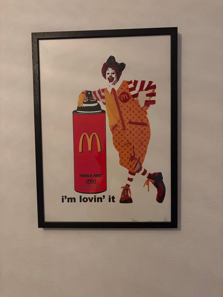 Death NYC Schilderij met Lijst, Antiek en Kunst, Kunst | Schilderijen | Klassiek, Ophalen