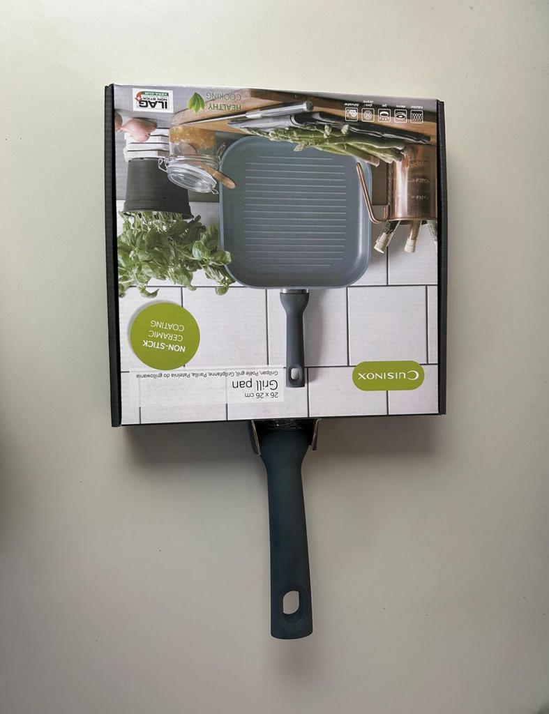Cuisinox Grillpan 26x26 - Nieuw in verpakking!, Cuisinox, Cuisinox, Cuisinox, Ophalen of Verzenden