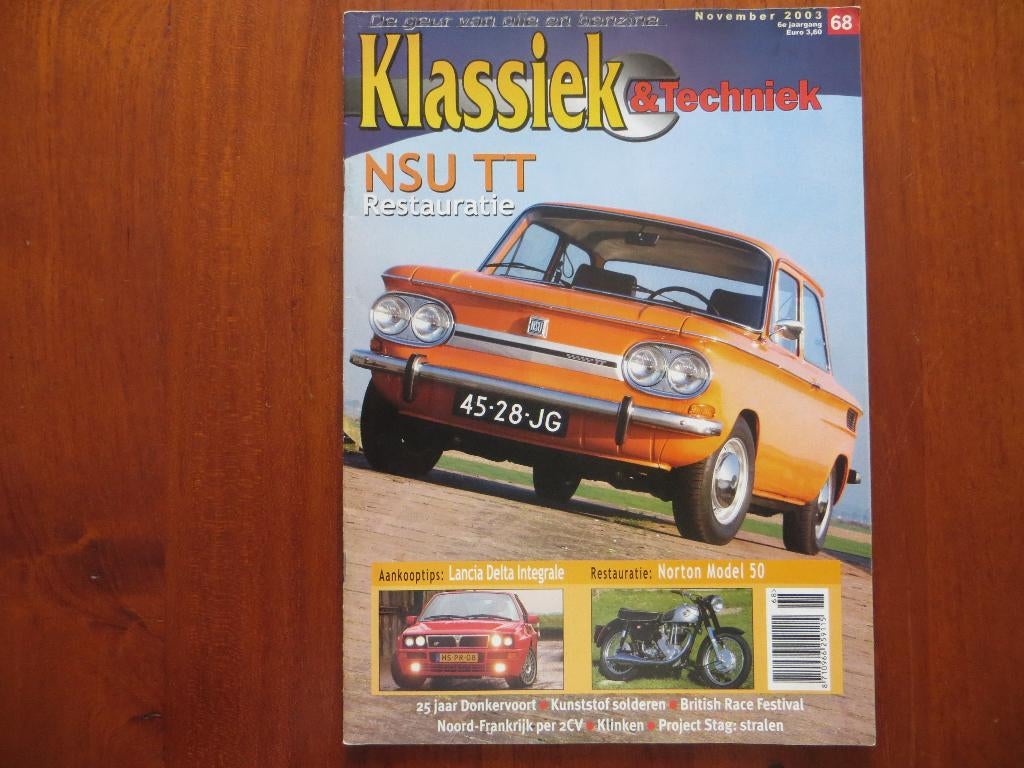 Klassiek & Techniek 68 NSU TT, Lancia Delta HF Integrale, Ophalen of Verzenden, Nieuw, Citroën
