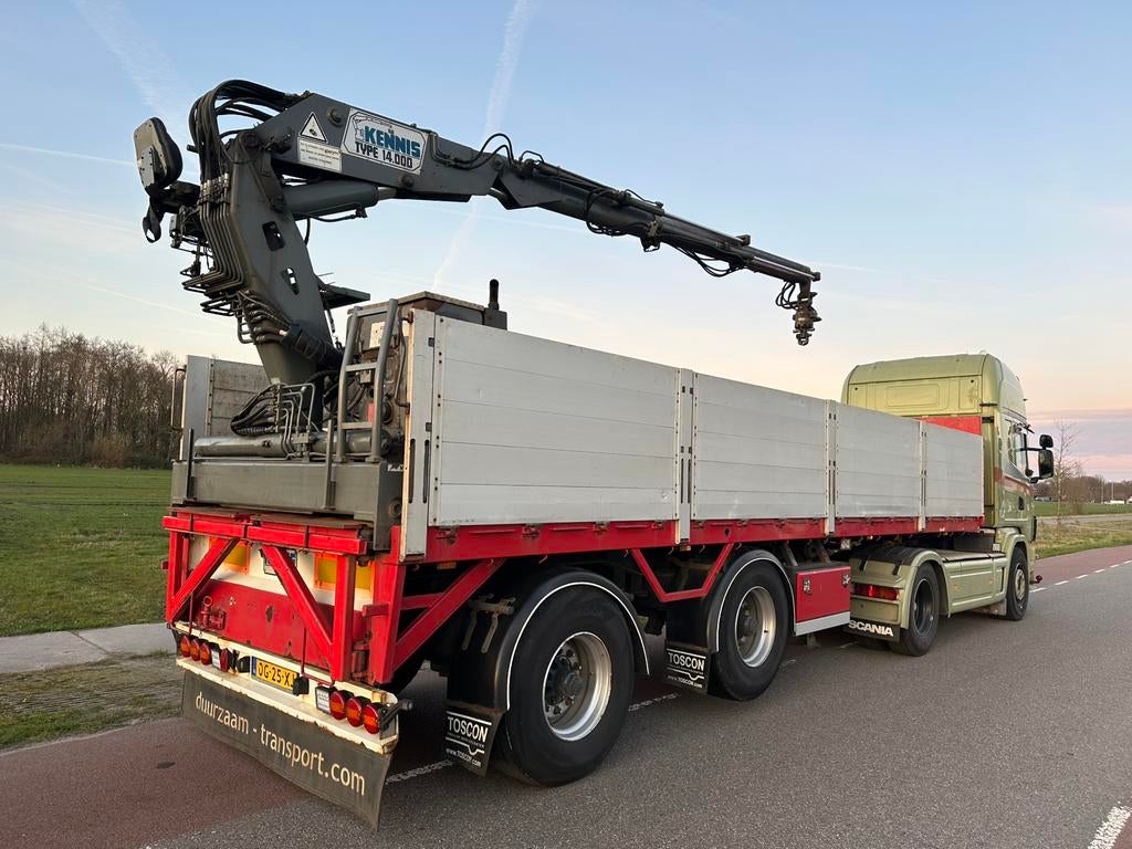 Pacton  2 as Steenoplegger stenentrailer + Kennis kraan, Ophalen