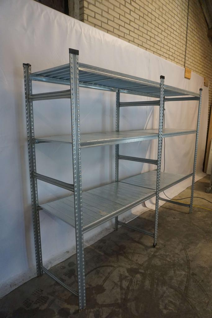 Metalin stelling stellingkast - 250 breed + extra, Gebruikt, Niet ingevuld, Niet ingevuld, Ophalen