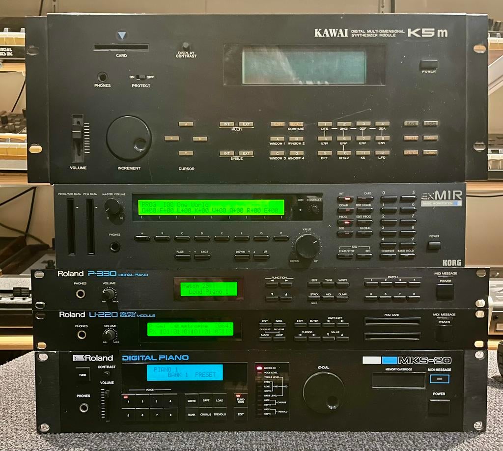 Diverse rack synths, Korg, Kawai, Roland, Ophalen of Verzenden, 61 toetsen, Korg
