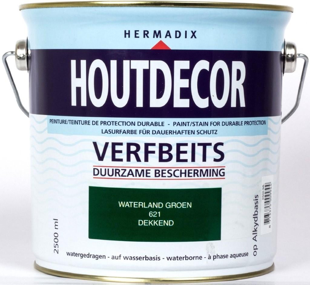 Hermadix houtdecor Waterland groen 2,5 ltr, Ophalen, Overige materialen, Minder dan 3 meter, 1 tot 2 meter