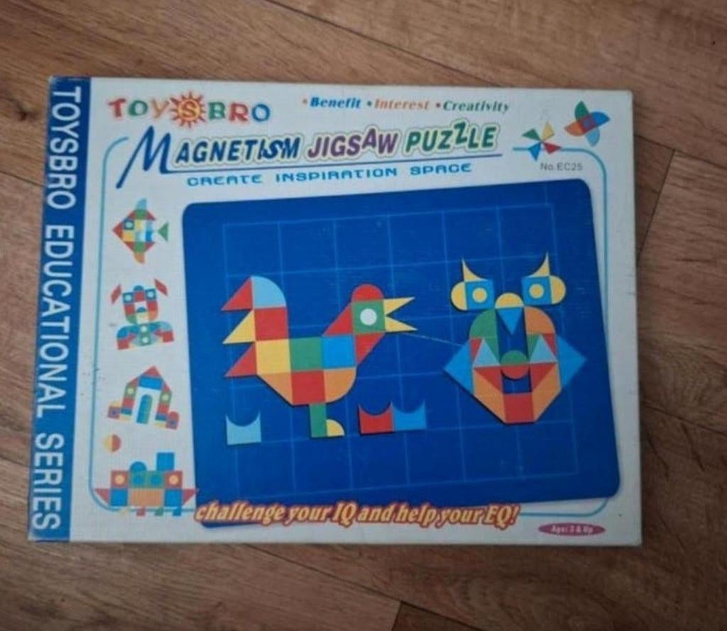 Magnetisch Jigsaw Puzzel Educatief Speelgoed, Ophalen of Verzenden, Zo goed als nieuw, Puzzelen