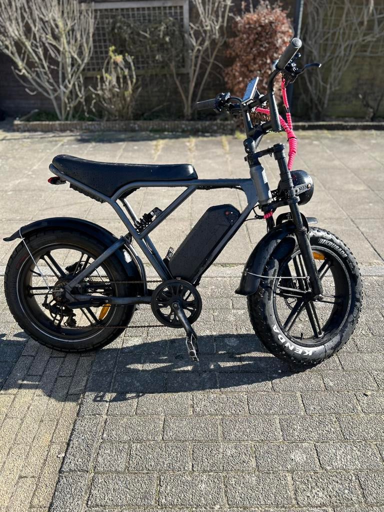 Fatbike Ouxi H9 - Stoere E-bike met Dikke Banden, Gebruikt, 59 cm of meer, 30 tot 50 km per accu, Ophalen