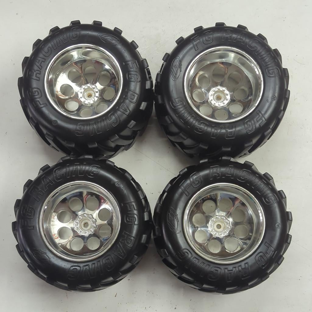 Zeer goede FG Monstertruck wielen (Hummer, Beetle, 2wd, 4wd), Gebruikt, Onderdeel, Overige schalen, Overige typen