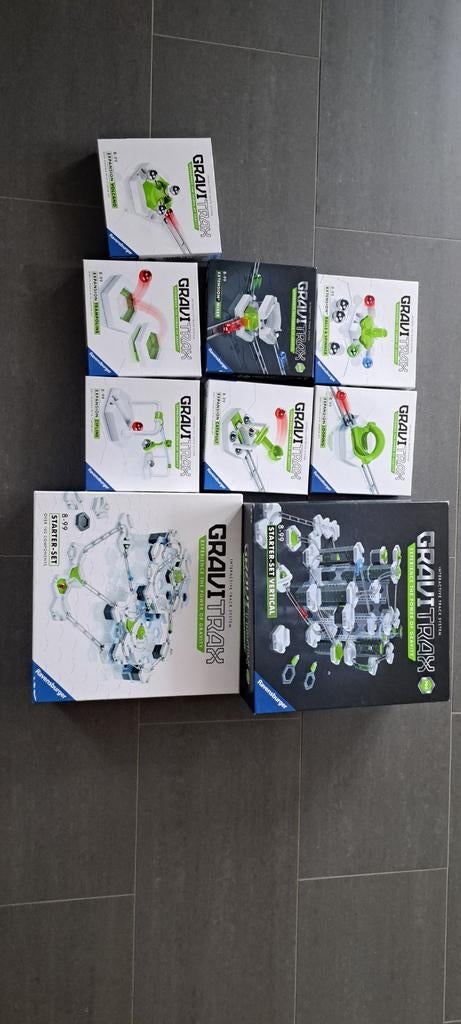 Gravitrax starterset,starterset vertical en 7 uitbreidingen, Ophalen of Verzenden, Zo goed als nieuw