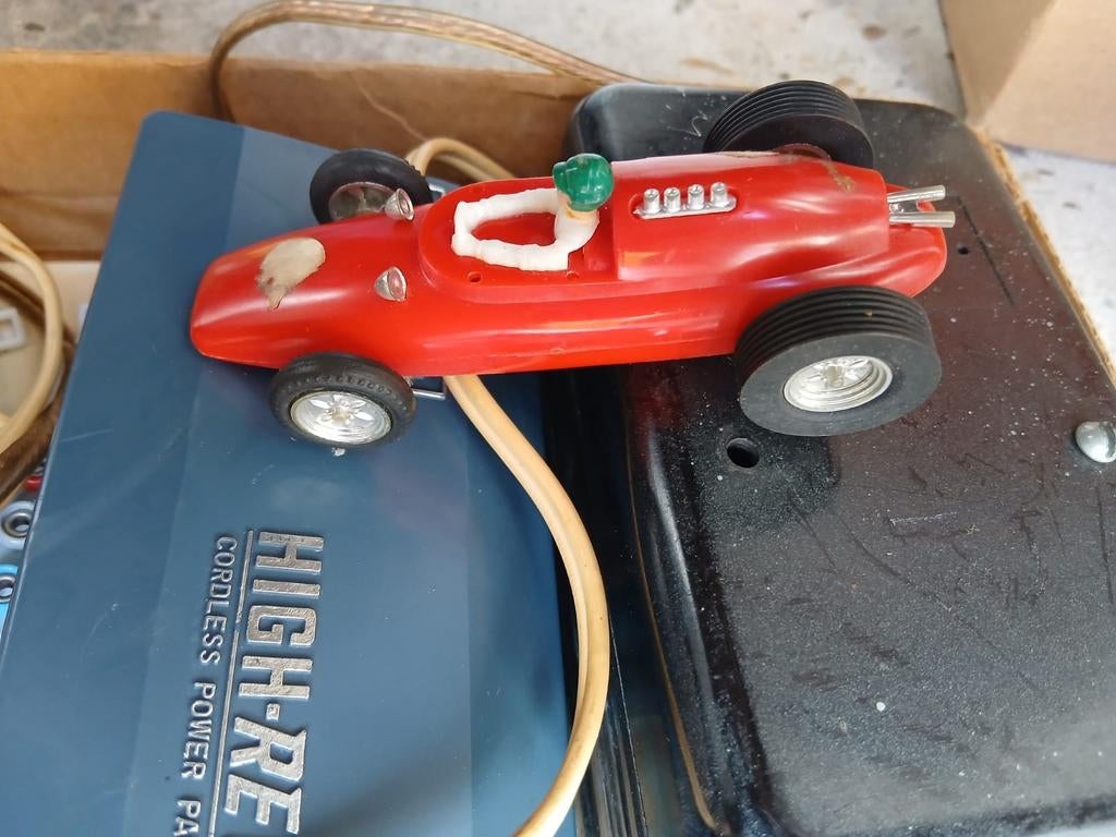 Trix, race baan, race auto, voeding,Hobby,speelgoed, 1970, Ophalen of Verzenden, Gebruikt