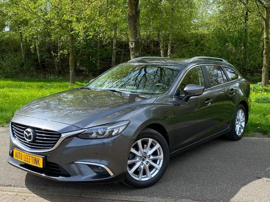 Mazda 6 sportbreak 2.0 Skyactiv-g, Automaat, 2017, 110dkm, Auto's, 1998 cc, Stof, 4 cilinders, 6 sportbreak