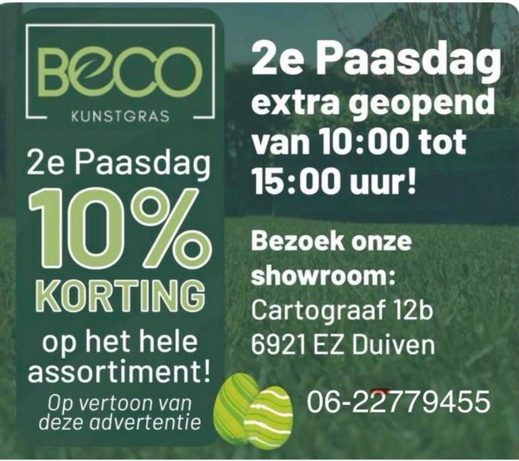 Kunstgras. Verkoop iedere zaterdag, Ophalen of Verzenden, Nieuw, Kunstgras