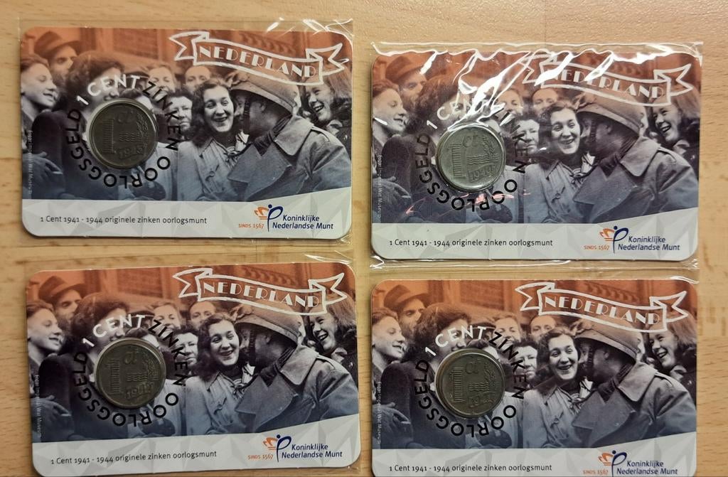 zinken 1 cent oorlogsgeld, Ophalen of Verzenden, Koningin Wilhelmina, 1 cent