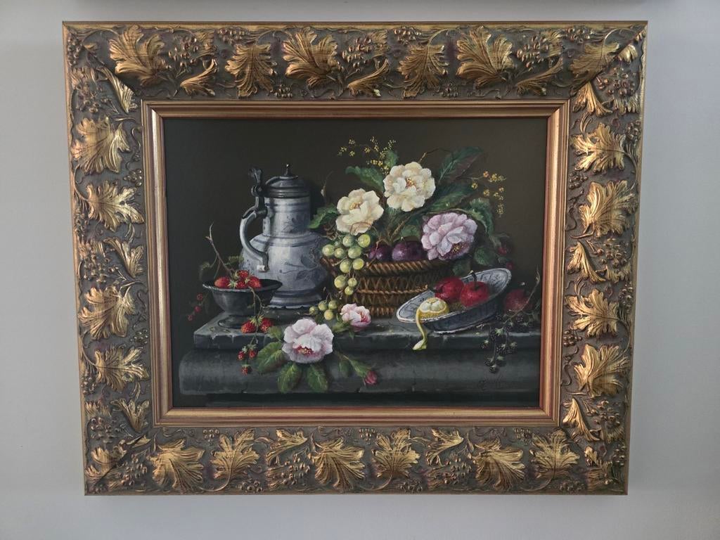 Stilleven schilderij Thomas Heesakkers - 50x50 cm, Ophalen of Verzenden