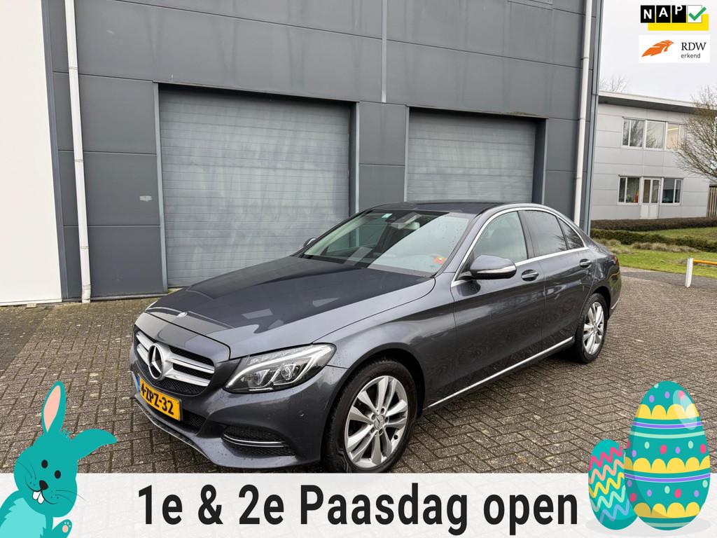 Mercedes-Benz C-klasse 180 Lease Edition 2015 Dealer onderho, Gebruikt, Bedrijf, Handgeschakeld, Sedan