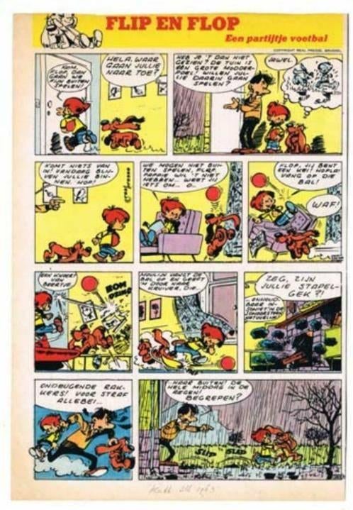 Flip en Flop/Bollie & Billie - 34 stripjes -1963/64, Ophalen of Verzenden