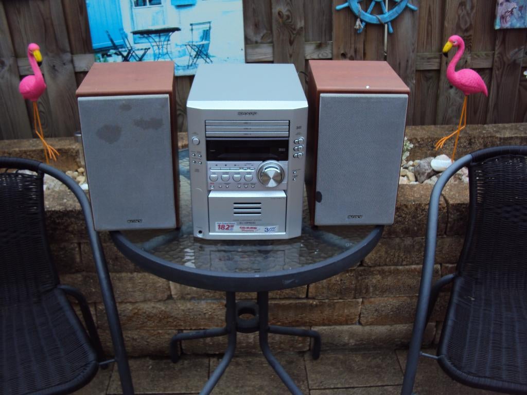 Sharp stereosetje.  3 cd wisselaar. Afstandsbediening., Ophalen, Gebruikt, Tuner of Radio, Sharp
