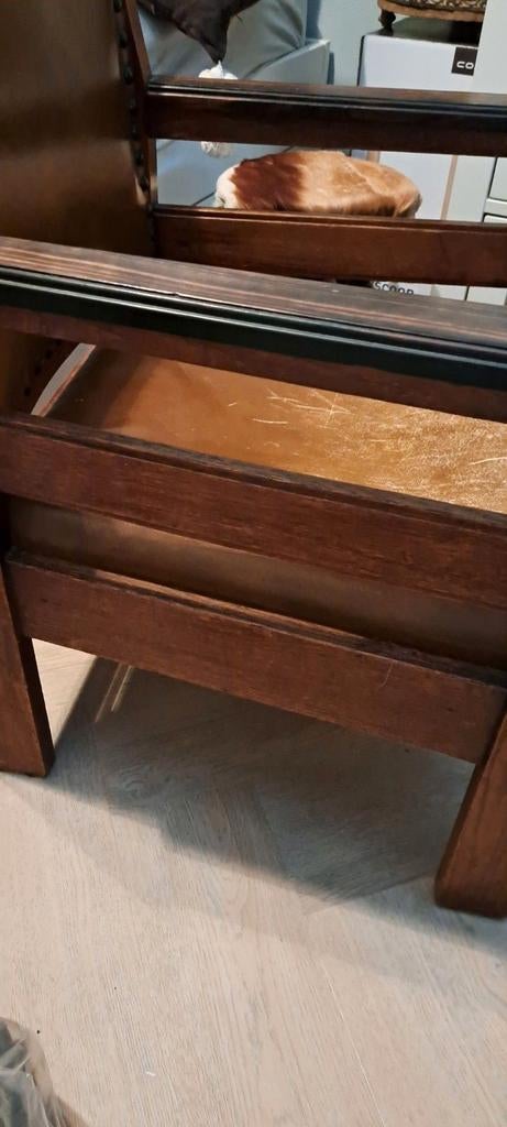 Antieke fauteuil, Huis en Inrichting, Fauteuils, Ophalen, Gebruikt, 75 tot 100 cm, 50 tot 75 cm