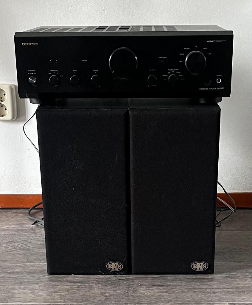 Onkyo versterker met BNS speakers, Ophalen