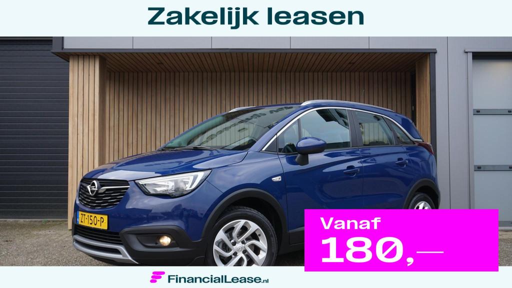 Opel Crossland X 1.2 110pk Turbo Innovation Stoel & Stuurver, Voorwielaandrijving, Gebruikt, 1199 cc, Blauw