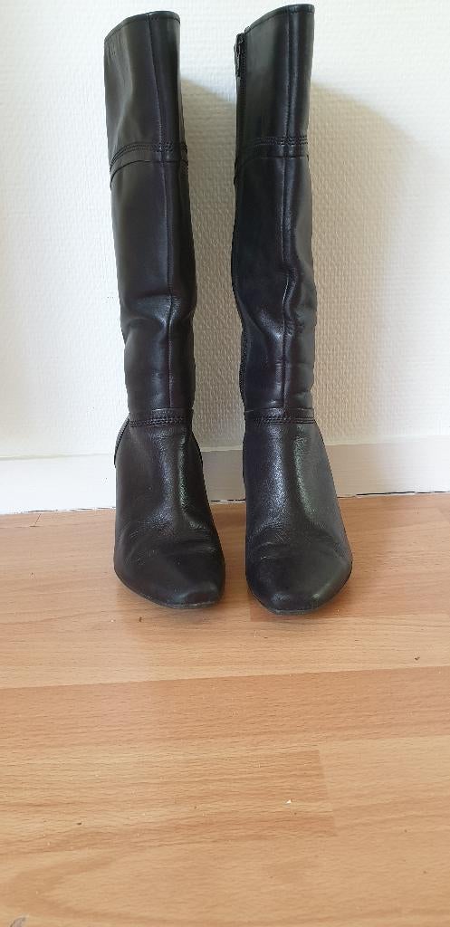 zwarte laarzen, Kleding | Dames, Hoge laarzen, Zwart, Ophalen of Verzenden, Zo goed als nieuw