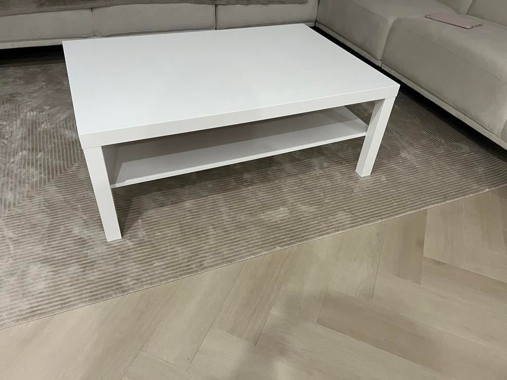 Witte salontafel IKEA, Huis en Inrichting, Tafels | Salontafels, Ophalen, Gebruikt, 100 tot 150 cm, 50 tot 100 cm