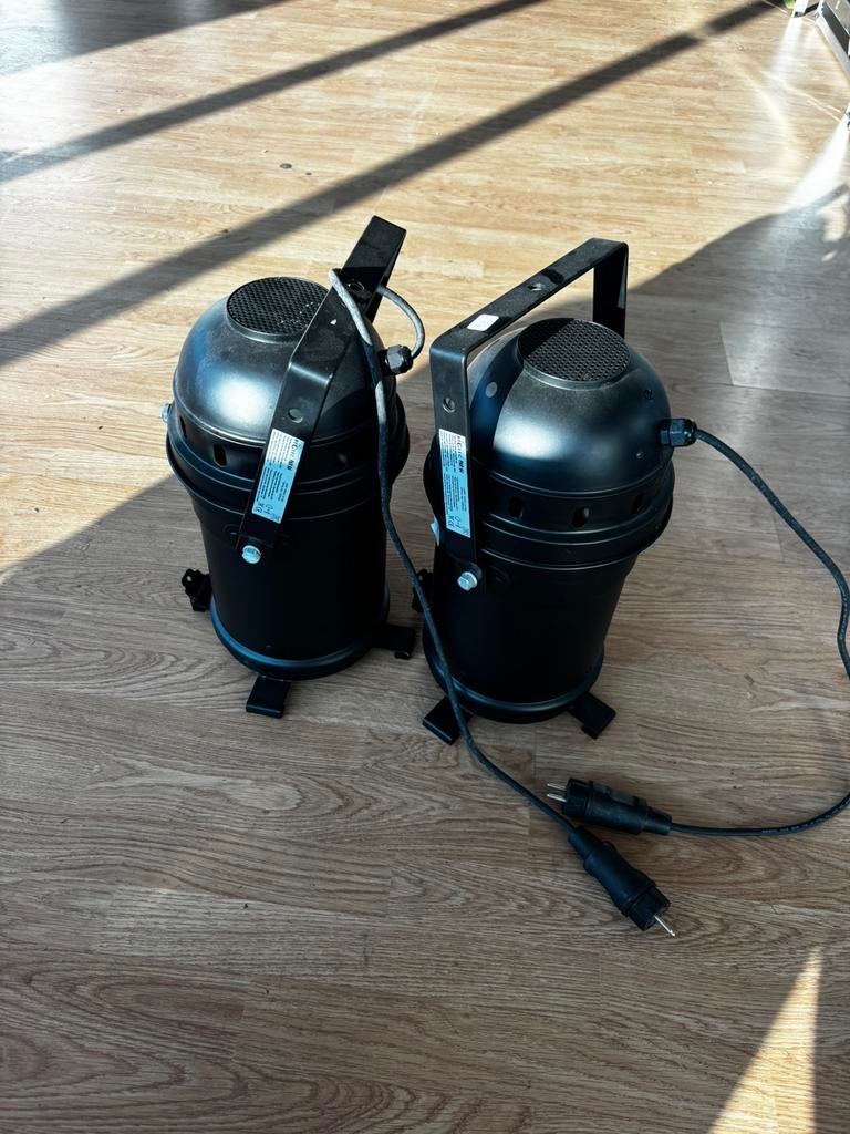 Par 64 Lang Zwart 1000W 2st, Ophalen of Verzenden, Zo goed als nieuw, Licht