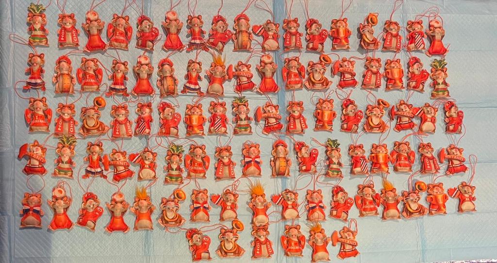 91 koningsdag ah oranje hamsters zo goed als nieuw, Ophalen of Verzenden, Zo goed als nieuw