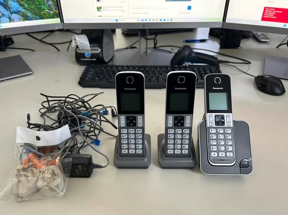 Panasonic KX-TGD313NLG Vaste Telefoons 3 Stuks Zwart/Zilver, 3 handsets, Ophalen of Verzenden, Panasonic, Panasonic