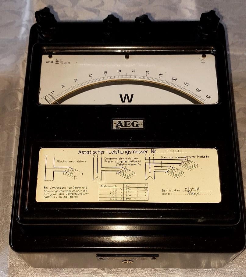 antieke Watt meter, Antiek en Kunst, Ophalen of Verzenden