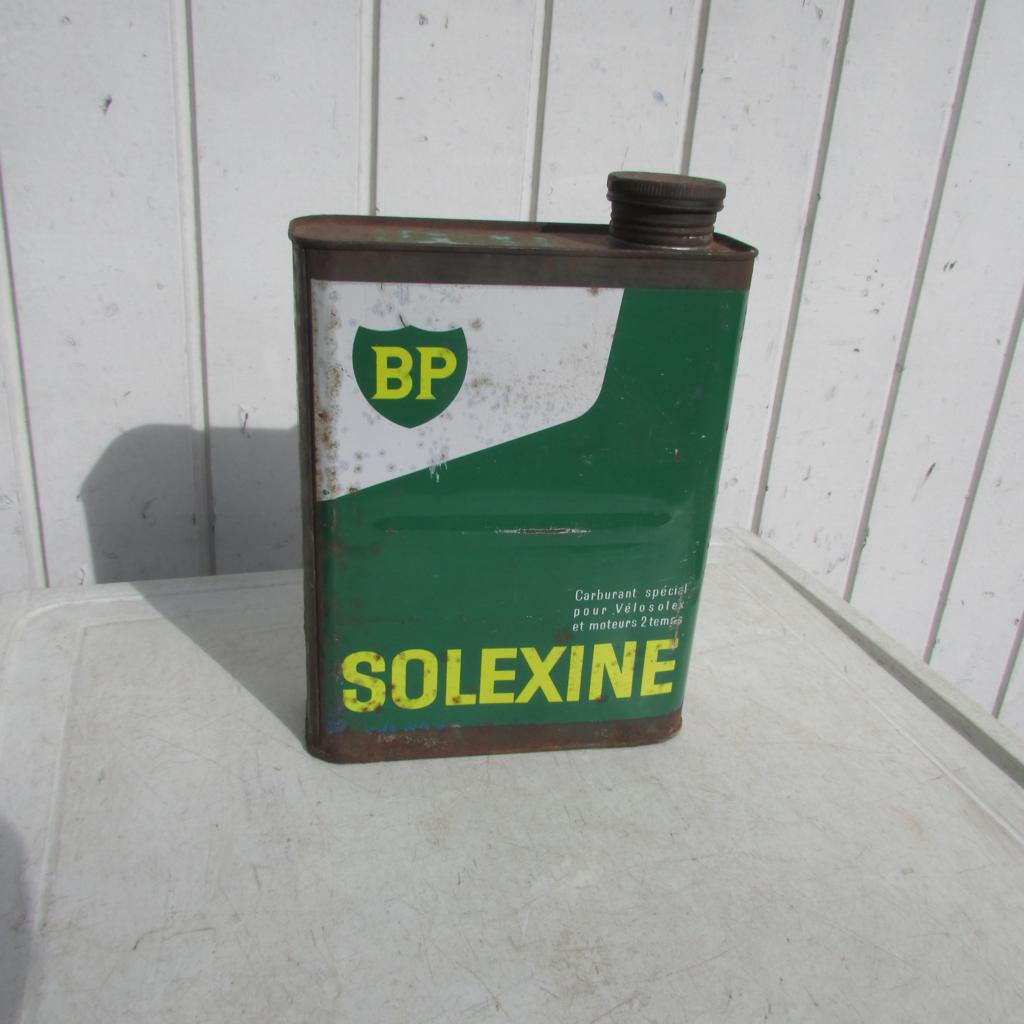 Oud Solexine olie blikje Van BP, Verzamelen, Merken en Reclamevoorwerpen, Ophalen of Verzenden, Gebruikt, Verpakking