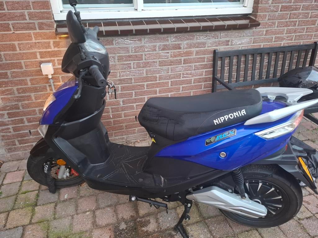 Nipponia E-Rex Elektrische Scooter - Blauw, Elektrisch, Zo goed als nieuw, Ophalen, Overige merken