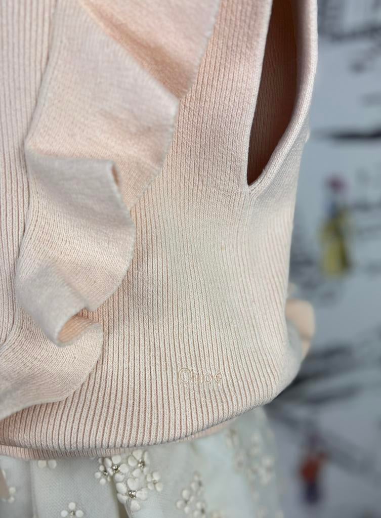 Chloé zomertrui truitje met roesjes maat 8, Gebruikt, Chloé EU, Trui of Vest, Chloé