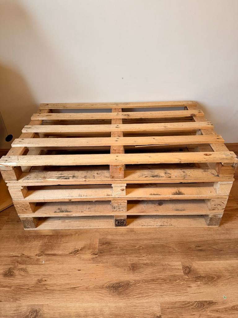 4 houten pallets - Ideaal voor meubels of decoratie, Ophalen, Gebruikt