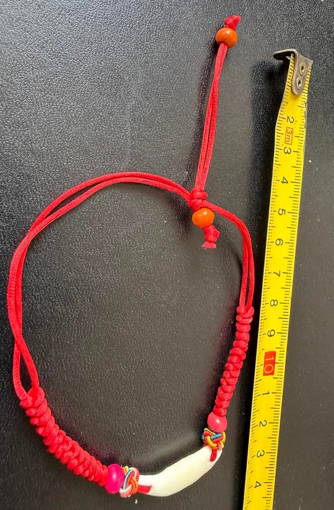 Chinesees Armbandje, Sieraden, Tassen en Uiterlijk, Armbanden, Ophalen of Verzenden, Nieuw, Rood, Overige materialen