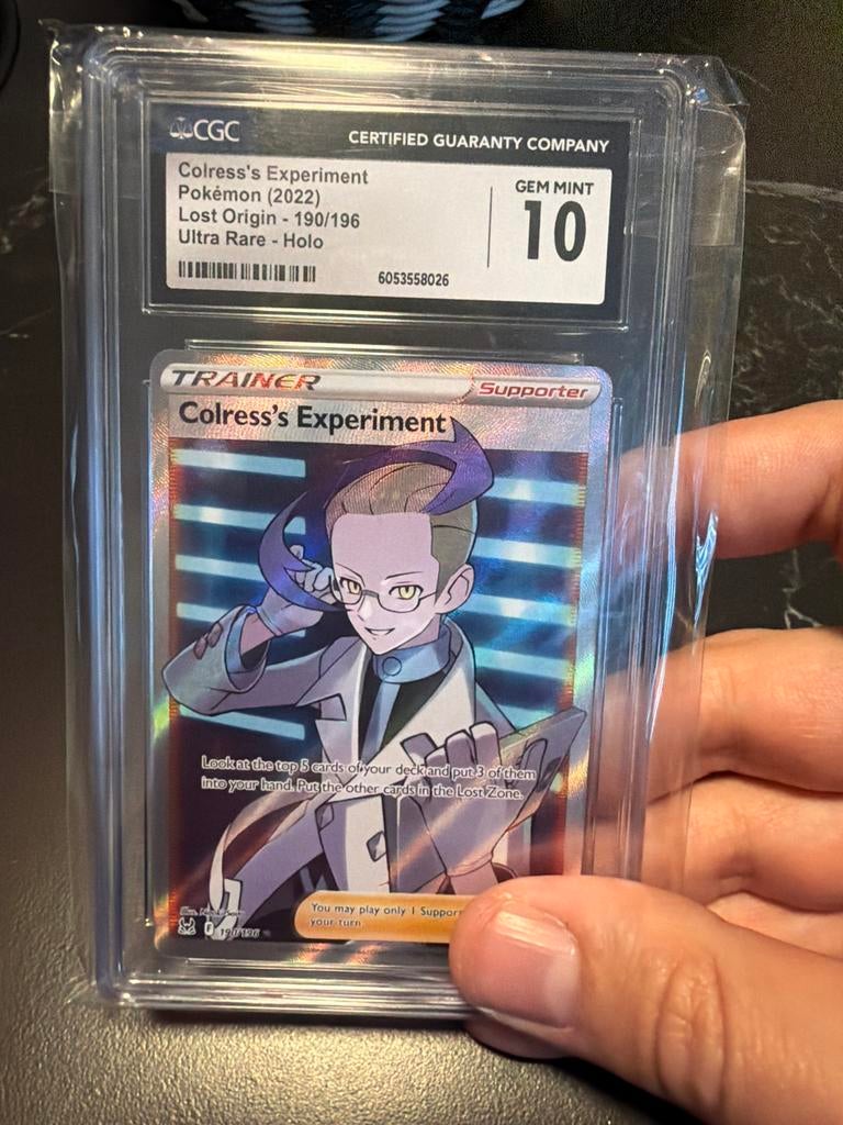 Colress's Experiment Pokémon kaart (2022) CGC 10, Ophalen of Verzenden, Zo goed als nieuw, Losse kaart, Foil