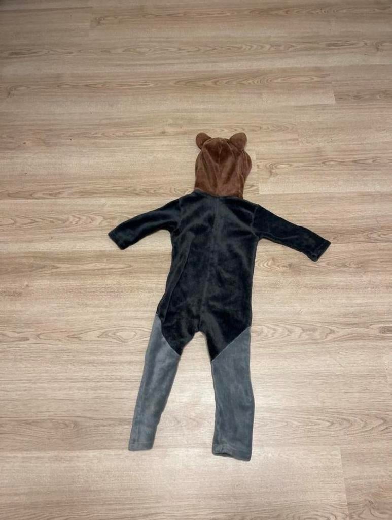 Efteling wolf onesie - Maat 92/98 - Zacht en warm, Ophalen of Verzenden, Gebruikt, 104 of kleiner, Jongen of Meisje