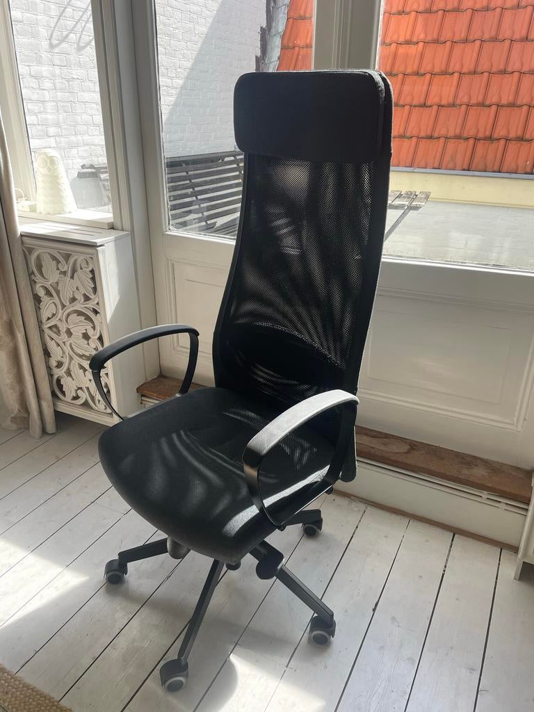 IKEA bureaustoel, Huis en Inrichting, Bureaustoelen, Ophalen, Zo goed als nieuw, Zwart, Bureaustoel