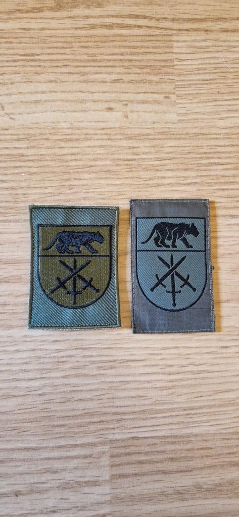 Badges VEVA opleiding, Verzamelen, Ophalen of Verzenden, Landmacht, Nederland, Embleem of Badge