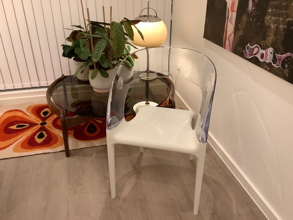 Philippe Starck design stoelen – Driade Ring (5) –stapelbaar, Huis en Inrichting, Stoelen, Ophalen, Kunststof, Wit, Zo goed als nieuw