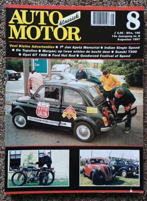 AMK: Fiat 500 en Topolino, Opel GT 1900, Suzuki T500, Morgan, Ophalen of Verzenden, Gelezen, Algemeen