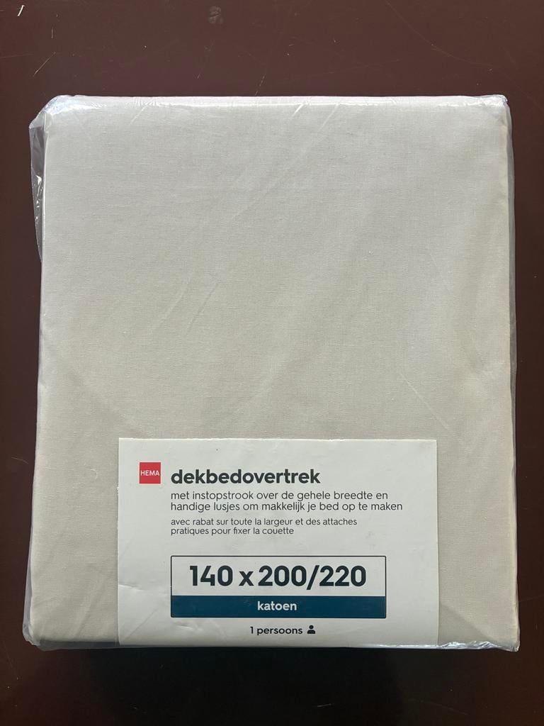 Hema dekbedovertrek 140x200/220, Ophalen of Verzenden, Zo goed als nieuw, Eenpersoons, Dekbedovertrek