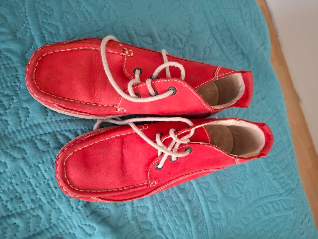 Rode Wolky instappers, maat 37, Wolky, Instappers, Ophalen of Verzenden, Gedragen