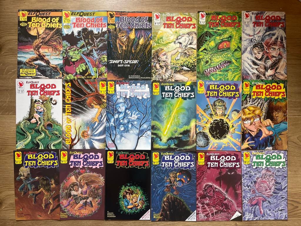 ElfQuest – Blood of Ten Chiefs complete serie #1 t/m #20, Complete serie of reeks, Ophalen of Verzenden, Zo goed als nieuw