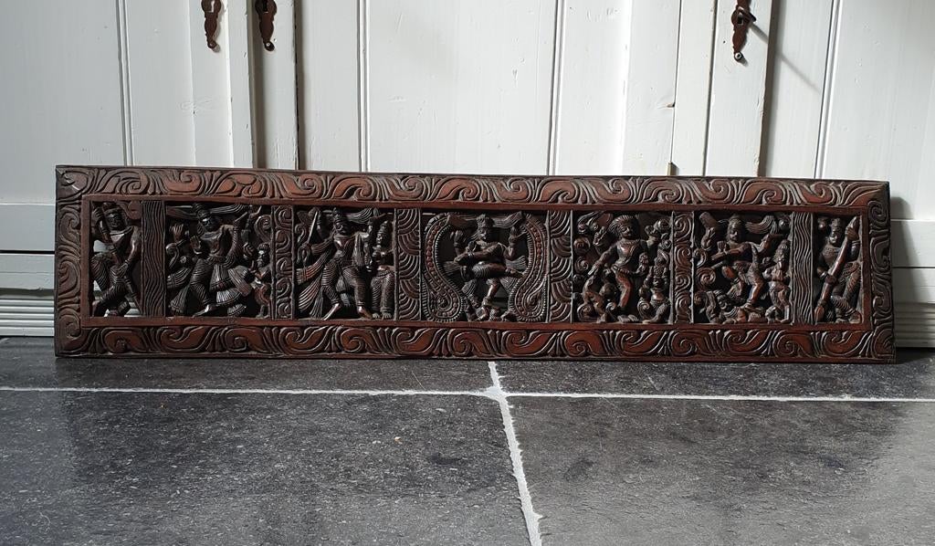 Houtsnijwerk uit India hindoeïsme, Ophalen of Verzenden