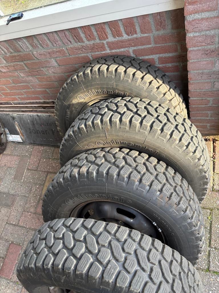 All-terrain banden 225/75/16 op Ford Transit velgen (5 stuks, Auto-onderdelen, Banden en Velgen, Ophalen, 16 inch, Banden en Velgen