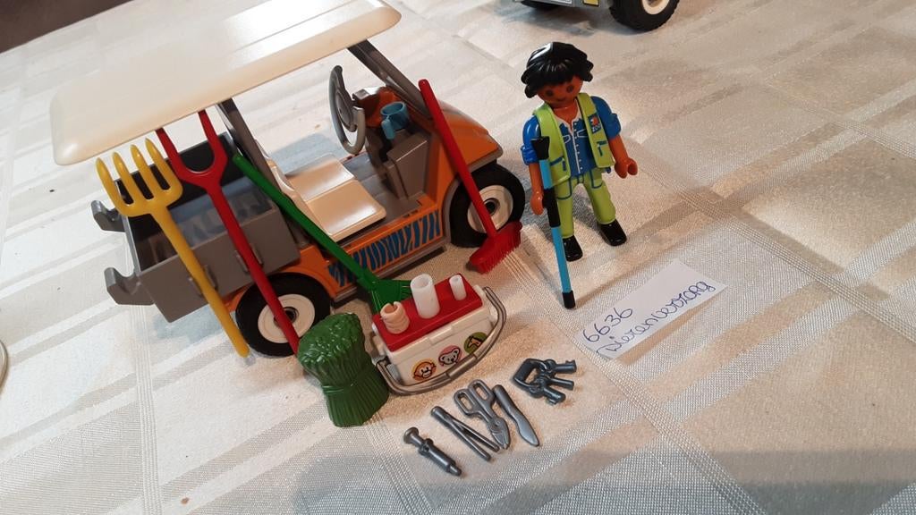 6636 zoo karretje voor dierentuin, Kinderen en Baby's, Speelgoed | Playmobil, Ophalen of Verzenden, Zo goed als nieuw, Complete set