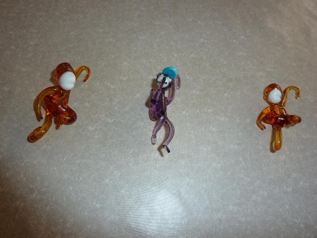 glazen kristallen figuurtjes dieren, Antiek en Kunst, Antiek | Glas en Kristal, Ophalen of Verzenden