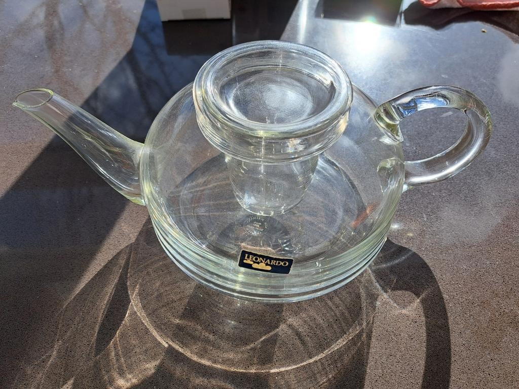 Glazen theepot Leonardo, Overige typen, Ophalen of Verzenden, Overige stijlen, Glas