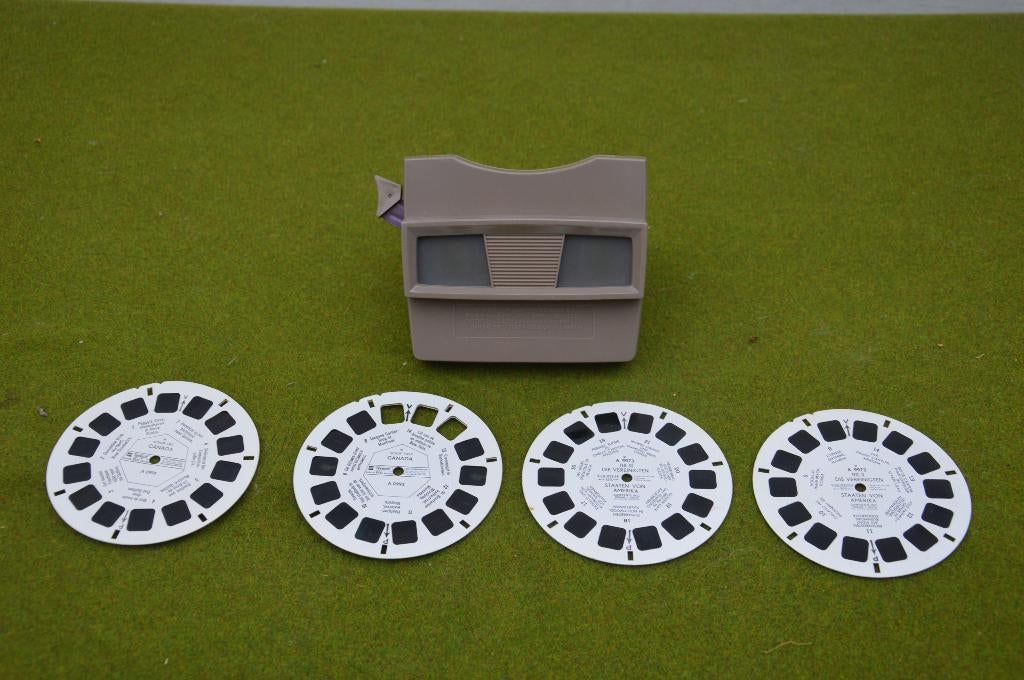 Vintage Sawyer`s viewmaster model G met 4 schijfjes Amerika, Ophalen of Verzenden